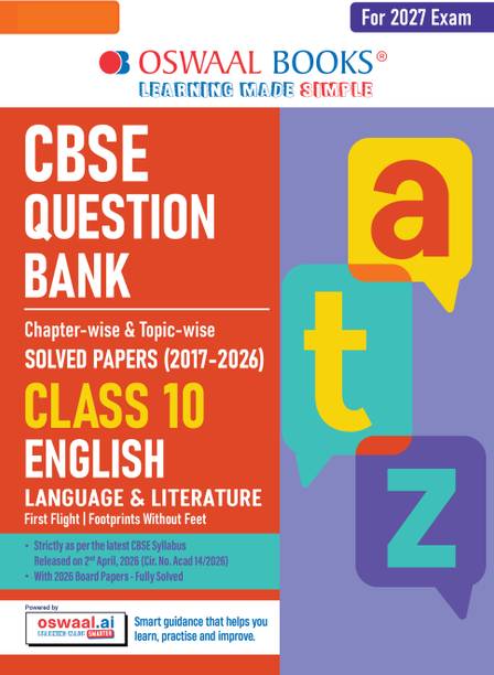 CBSE Class 10 English Language & Literature Question Bank | Chapter & Topic-wise Solved Papers (2017 2026) | Based on Latest Syllabus (April 2026) | Includes 2026 Papers | | For 2027 Exam