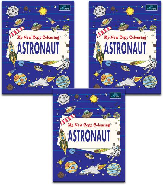 My New Copy Coloring Book Of Astronaut Coloring Books For Kids (Pack Of 3)