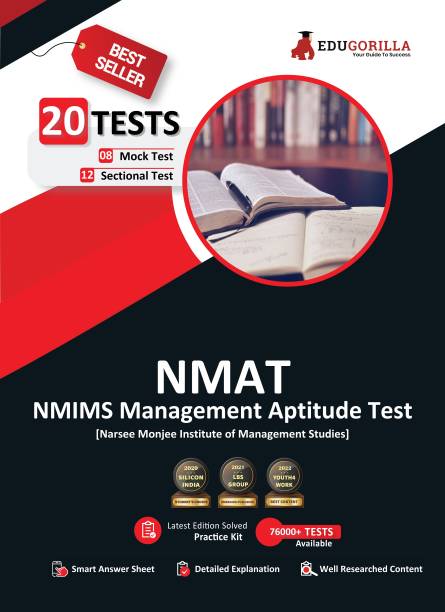 NMAT - NMIMS Management Aptitude Test  - | 8 Full-length Mock Tests + 12 Sectional Tests (1200+ Solved Questions) | Free Access to Online Tests