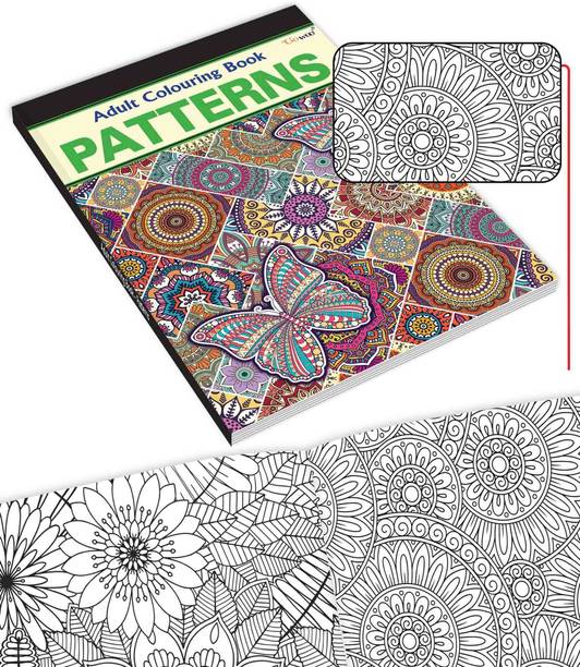 Patterns - Adult Colouring Book : Creative coloring for adults, Mindfulness coloring book, Adult coloring book for creativity