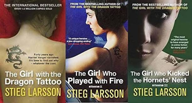 Combo of 3 books ( the girl with the dragon tattoo+the girl who played with fire+the girl who kicked the hornest nest)