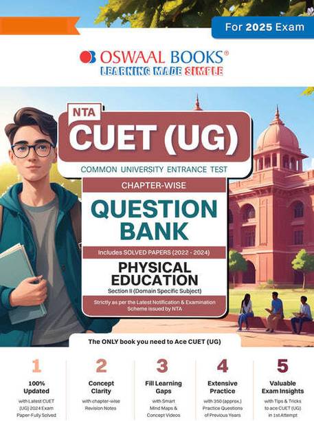 Oswaal NTA CUET (UG) Chapterwise Question Bank Physical Education For 2025 Exam