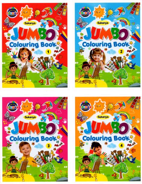 JUMBO COLORING BOOK || Pack of 4 Copy Color Books For Children|| CREATIVE COLORING BOOKS.
