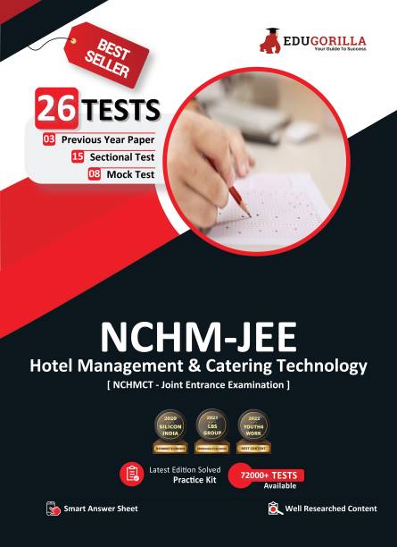 NCHMCT JEE : Hotel Management & Catering Technology Joint Entrance Examination  - 2023 (English Edition) - 8 Mock Tests, 15 Sectional Tests and 3 Previous Year Papers (26 Unsolved Practice Tests) with Free Access to Online Tests