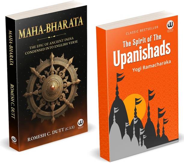 Mahabharata | The Sprit Of The Upanishads | Romesh C. Dutt C.I.E. | Yogi Ramacharaka | The Epic Of Ancient India Condensed Into English Verse | English Combo Gift Pack Set | Romesh Chandra Dutt Books | William Walker Atkinson Book | Ved Vyas Puran | Vedas Upanishads in English Books | Original Text in English Book | Maha bharata By The Great Indian Mythology Epic Ancient Stories about Pandavas and Kauravas Ved Vyasa | Advaita Vedanta Philosophy |Spiritual Paperback | Indian Hinduism Spirituality | Sanatan Dharm Hindu Dharma religion The Original Edition | The Yogi Philosophy Of Physical Well - Being | Festive Season | Paperback | kids tales from hardcover hard cover Sanskrit illustrated version hindi Religious and spiritual philosophy books Bhagavad Gita Ramayana Geeta Press Gorakhpur Bengali Kannada | Consciousness Hindu Vedas and Mundaka Kathopanishad Meditation After Gita Bengali Telugu, Tamil, Hindi, Kannada, Marathi Press The Scince Of Psychic Healing Gorakhpur Yuva