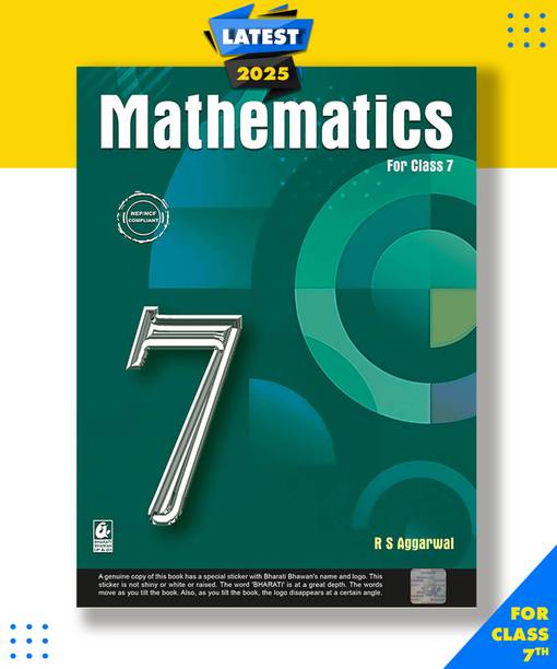 R S Aggarwal : Mathematics for Class 7 CBSE Paperback, R.S AGARWAL|New Latest Edition For 2025-2026