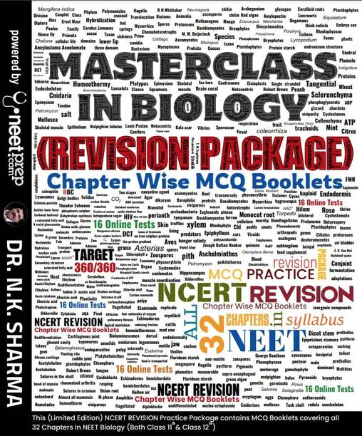 NEETprep Masterclass Biology (Revision Package) Book for NEET Preparation | by Dr. N.K. Sharma | NCERT Chapter-wise MCQ Booklet with 16 Online Tests (Latest Edition 2025)