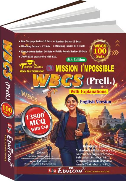 Mission Impossible WBCS Prelims With Explanation 13800+MCQ English Version