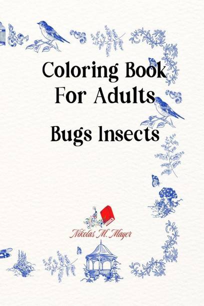 Coloring Book for adults Bugs Insects