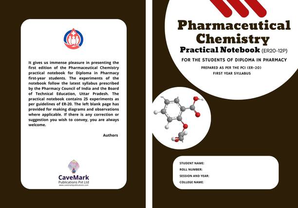 Pharmaceutical Chemistry Practical Notebook / Manual (ER20-12P)