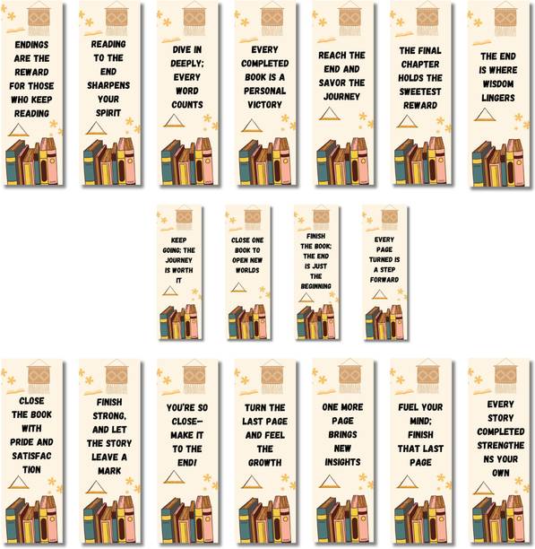 Printon (6x2 inch) Mental Health Motivational Bookmarks For Book Lovers 18 Bookmark