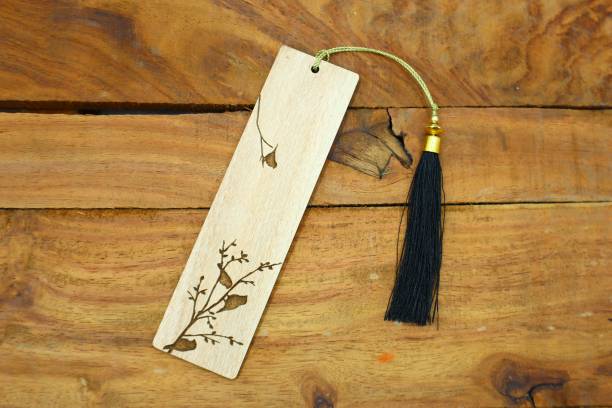 style works Birds on Branches Engraved Wood Bookmark Wooden Bookmark Bookmark