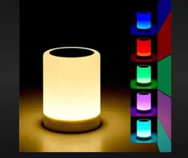 dilgona Night Light Speaker Portable SD Card Touch Control Color LED Bedside Table Lamp Boom Box