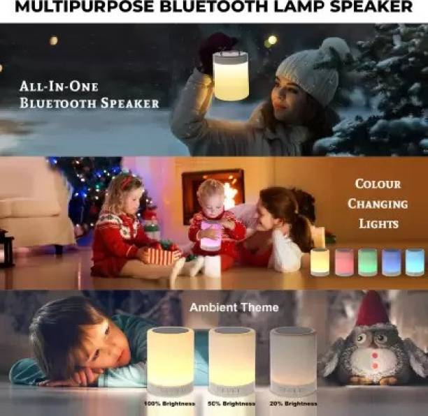 dilgona Latest Mesmirising LED Touch Lamp, Wireless HiFi Speaker Boom Box