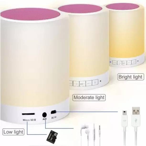 dilgona Bedside Lamp, Portable Mood Light Speakers, Touch Control, Color LED Speaker Boom Box