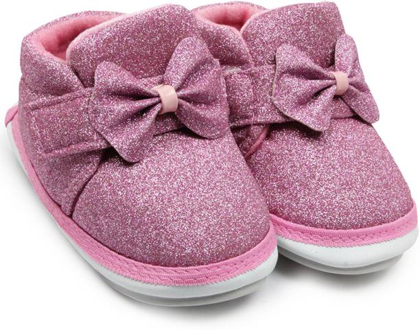 Neska Moda 18 To 24 Months Baby Boys & Girls Cotton Velcro Chu Chu Sound Shoes/ Booties