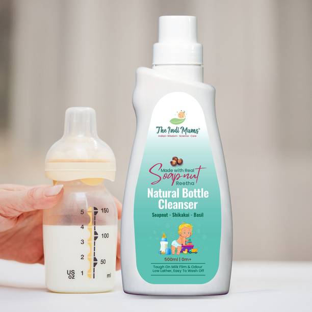 the indi-mums Anti-Bacterial & Natural Baby Bottle Liquid Cleanser