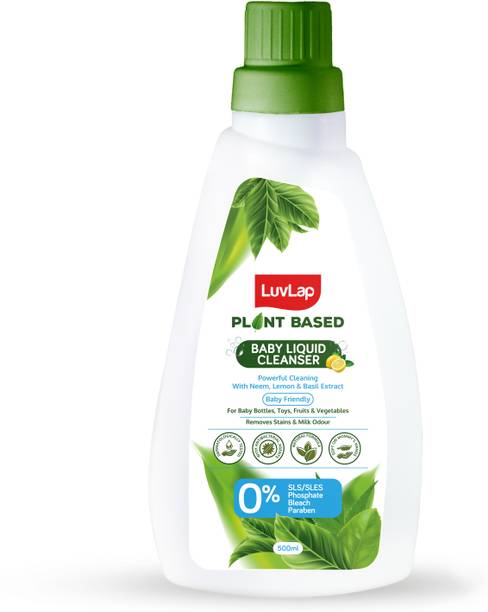 LuvLap Plant Based Liquid Cleanser, 500ml, With Neem, Lemon & Basil