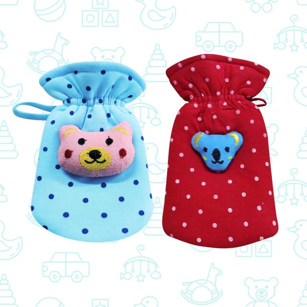 MW PRINTS Soft Hosiery Dark Dotted Print Baby Feeding Bottle Cover, Suitable for 60-125ML