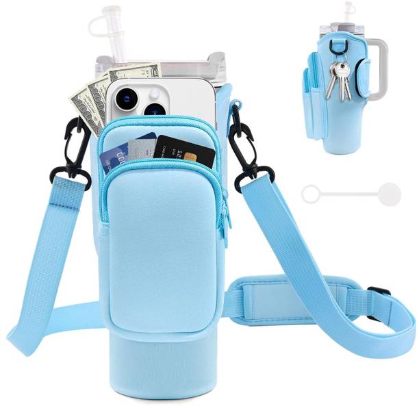 9UP Smart Bottle Holder Bag with Phone Slot & Keychain Hook