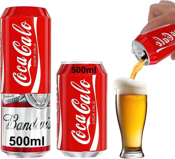 Kidoca Beer Can Cover 500ml, Bear Can Cover, Silicone Sleeve for Soda Tin Cans, 2 Pcs