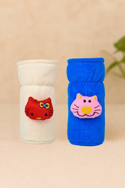 MW PRINTS Soft Hosiery Baby Feeding Bottle Cover – Easy to Grip, Suitable for 60-125 ML