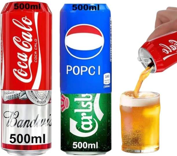 One Point Collections Beer Can Cover 500ml - Bear Can Cover Silicone Sleeve (Pack of -2)
