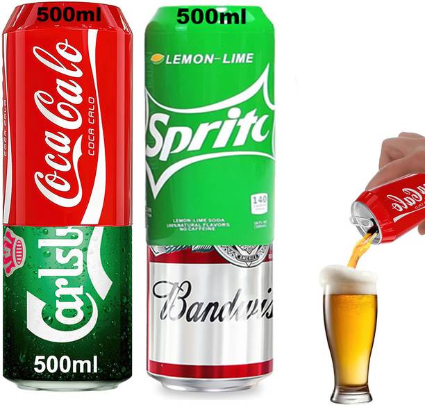 Kidoca Beer Can Cover 500ml, Bear Can Cover, Silicone Sleeve for Soda Tin Cans, 2 Pcs