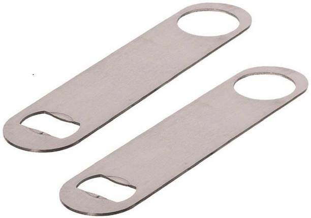 upalabdh 2 PCs Stainless Steel Bottle Opener Can Opener Steel Bottle Opener 18 CM Steel Bottle Opener Bar Hotel PUB Casino Bottle Opener Bottle Opener Set