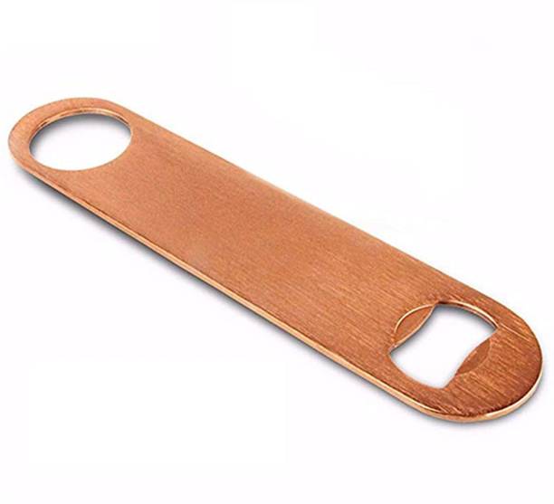Dynore Stainless Steel Copper Plated Flat Bottle Opener, Beer Opener, For Bar Stainless Steel Copper Plated Flat Bottle Opener, Beer Opener, For Bar Bottle Opener
