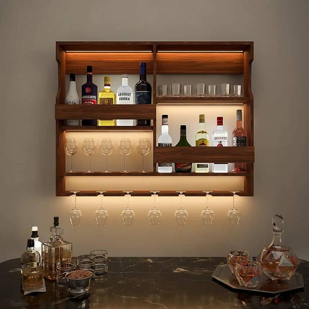 Luxeloom Engineered Wood Bar Cabinet