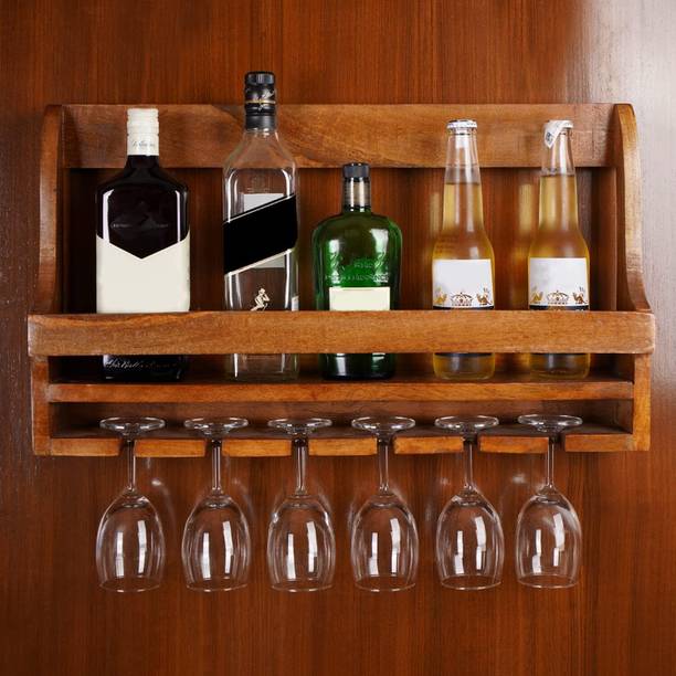 Naayaab Craft Wooden Bottle Rack