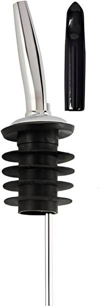 BIRDBRID Stainless Steel Olive Oil Pourer with Dust Caps - Pack of 1 Stainless Steel Bottle Stopper