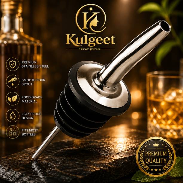 kulgeet Stainless Steel Bottle Pourer Stainless Steel Bottle Stopper
