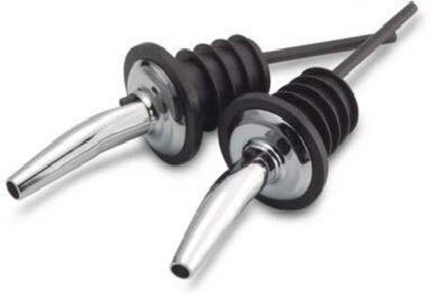 finality Stainless Steel Wine Pourer for Home bar and Restaurant Pack Of 2 Stainless Steel Bottle Stopper