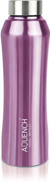 AQUENCH Rush 1L Stainless Steel Metallic Purple Coloured Water Bottles 1000 ml Steel Bottle