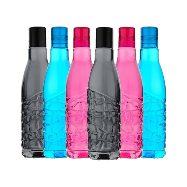 Flipkart SmartBuy Stylish crystal design water set for multipurpose 6pc 1000 ml Plastic Bottle
