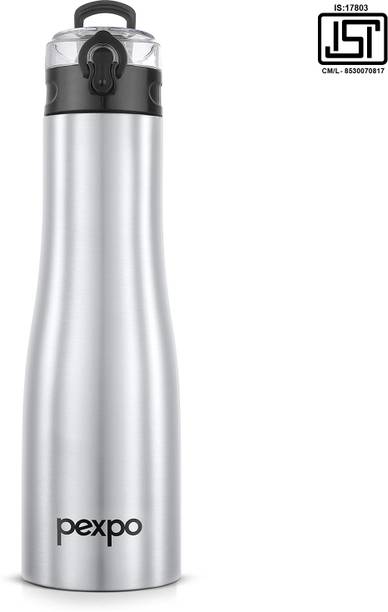 pexpo MONACO Stainless Steel Leakproof Fridge Sipper Water Bottle for Home, Office 1000 ml Bottle