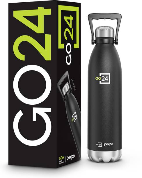 pexpo Echo 1800, Hot and Cold thermosteel Water Bottle With Carry Handle 1750 ml Steel Flask