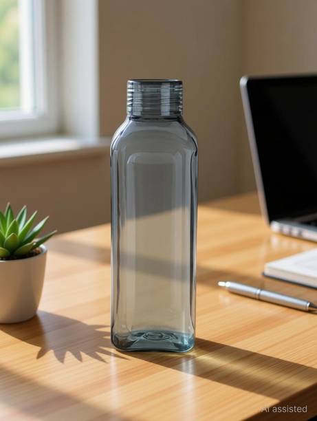 DIPZONVILLA Fridge Bottles Plastic Food Grade Square Shape water bottle set Home Office 1000 ml Plastic Bottle