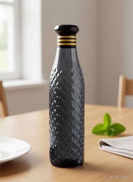 JLR Enterprise Plastic Fridge Water Bottle Crystal Diamond Texture Design 1000 ml PET Bottle