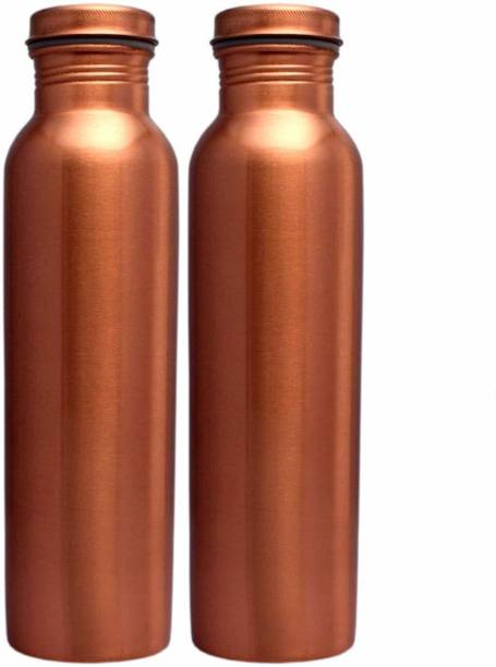 vedanshstore 100% copper water bottle Leak proof for Office ,Yoga and Gym 1000 ml Copper Bottle