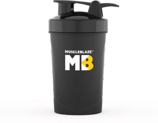 MUSCLEBLAZE Compact , Protein Bottle, Gym , 100% Leakproof 500 ml Plastic Shaker