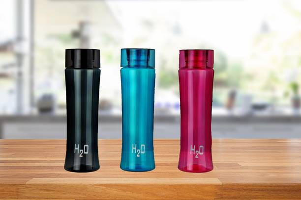 BELLERBIRD Premium Quality Unbreakable Material H2o Water Bottle Set Of Fridge 999 ml Bottle
