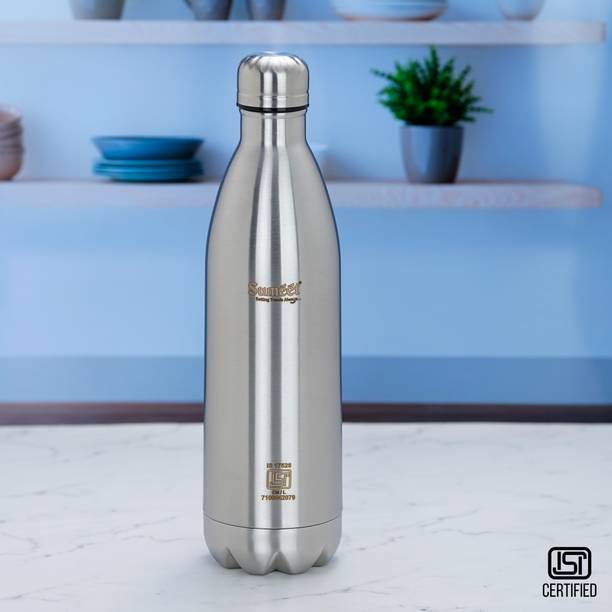 Sumeet ISI Certified Double Wall Water Bottle,24 Hours Hot & Cold 1000 ml