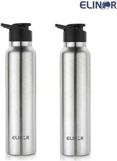 ELINOR SINGLE WALL WATERBOTTLE IN STAINLESS STEEL WITH SPORTY CAP FOR DAILY USE 1000 ml Bottle