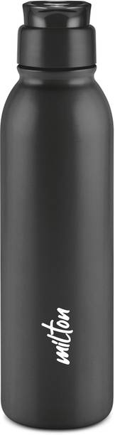 MILTON Caper 1000 Stainless Steel Water Bottle 870 ml Sipper Bottle Black Water Bottles 870 ml