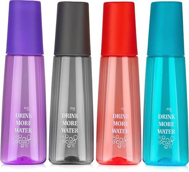 Snowberry Plastic water bottle set for fridge, 2 in 1 Cap (Glasses) 1000 ml Bottle