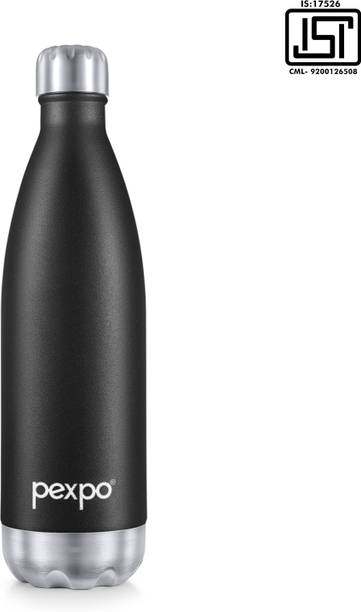 pexpo 24 Hrs Hot & Cold ISI Certified,Electro Vacuum insulated Water Bottle 1000 ml Flask