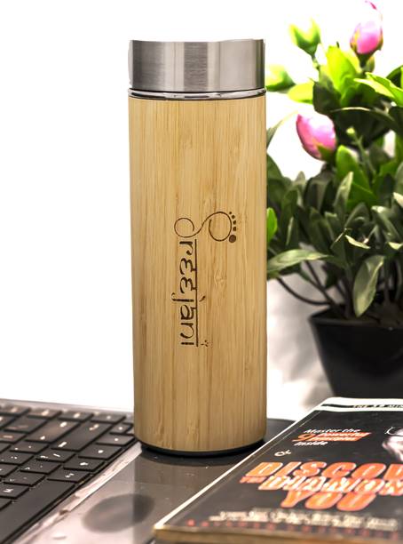 Sreejani Bamboo Stainless Steel Bottle 450 ml Bottle